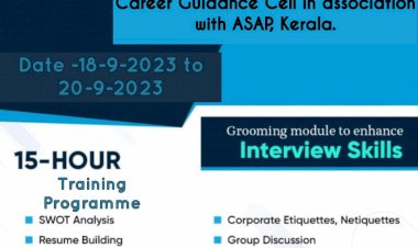 3 Days Trainig Programme to enhance interview skills 18-09-23 to 20-09-23