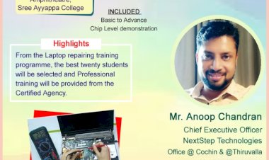 Professional Training and Demonstration on Laptop repairing organized by Center for Incubation & Enterprenuership