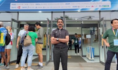 Dr N Madhavan , representing India @ world batminton championship Inchion South Korea